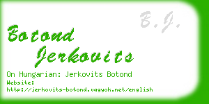 botond jerkovits business card